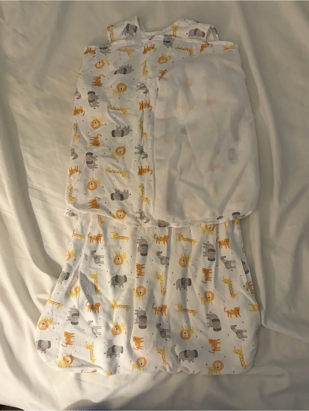 HALO 100% Cotton Sleepsack Swaddle 3 Way Adjustable Wearable Blanket Small